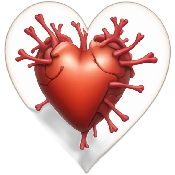 Real heart emoji