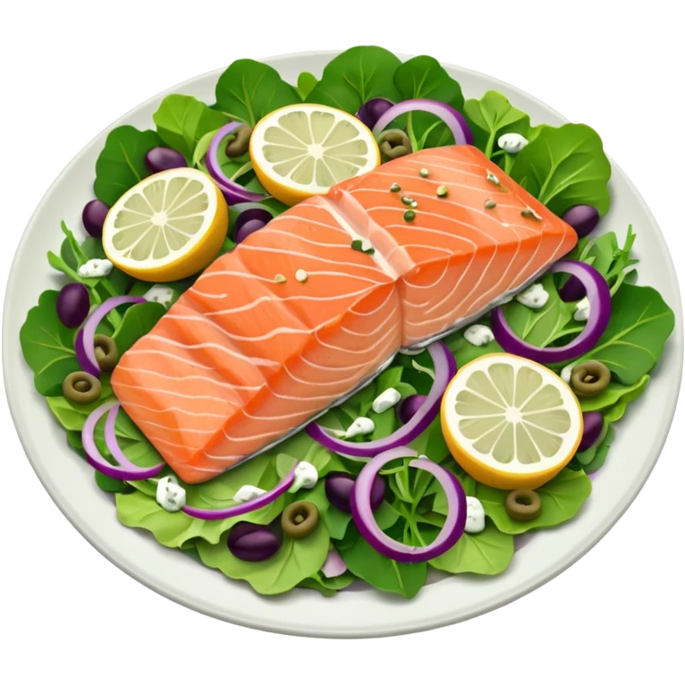 salmon salad  emoji