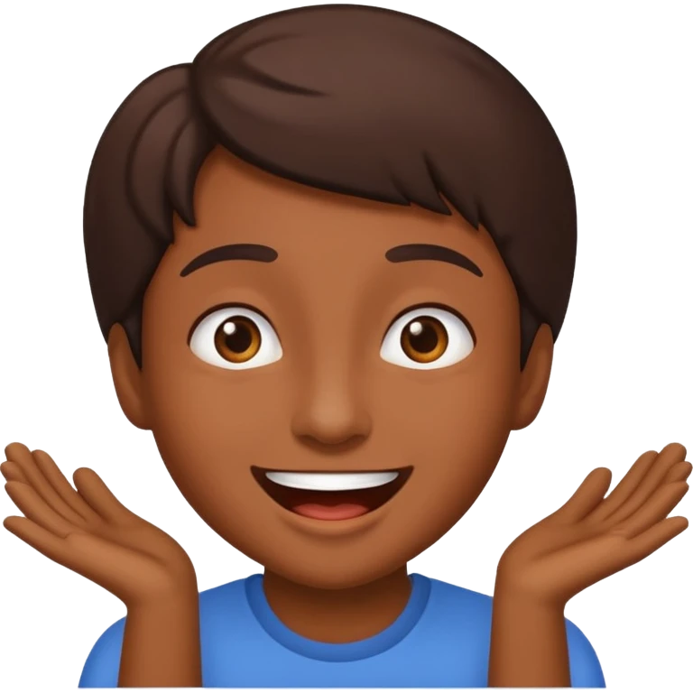 black brown joy face emoji