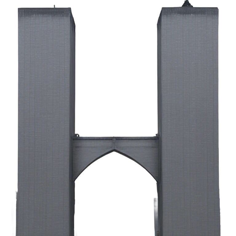 The twin towers in NyC with eyes and arms emoji