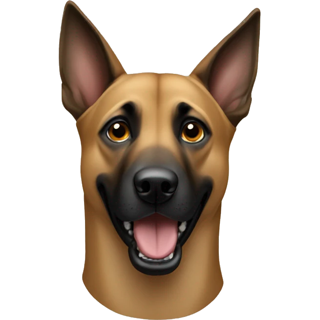 Malinois dog only the head emoji