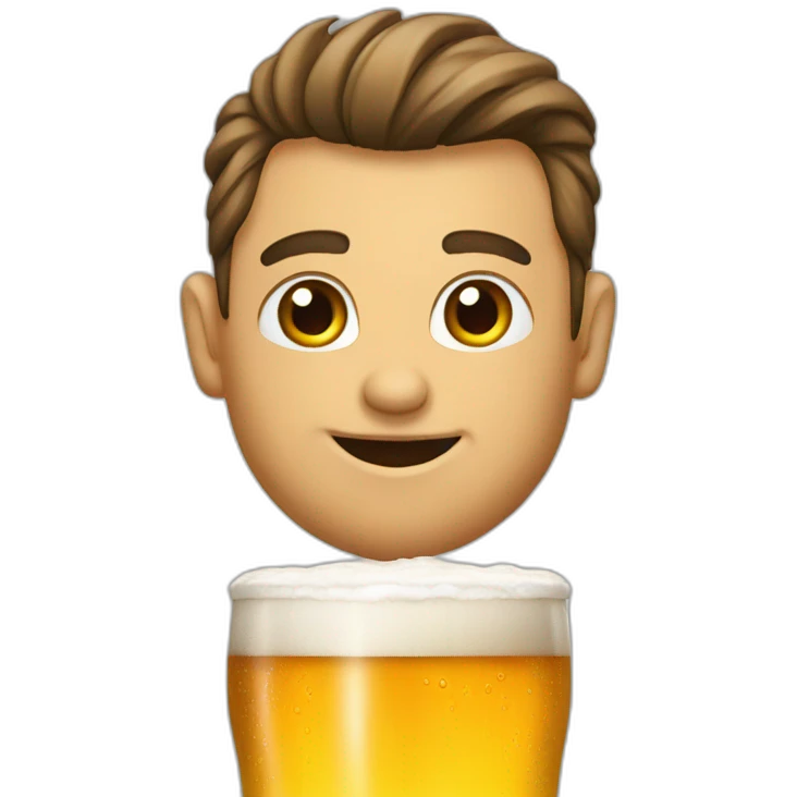 Vzy whit beer emoji