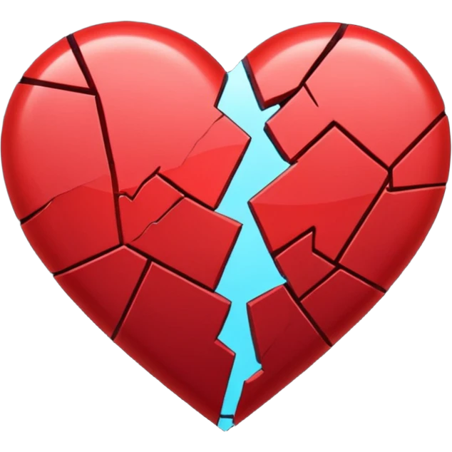Shattered heart  emoji