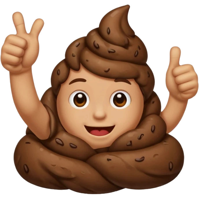 Poop thumbs up emoji