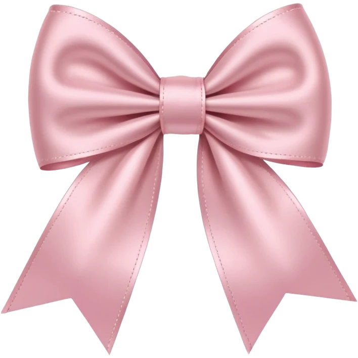light pink ribbon bow emoji