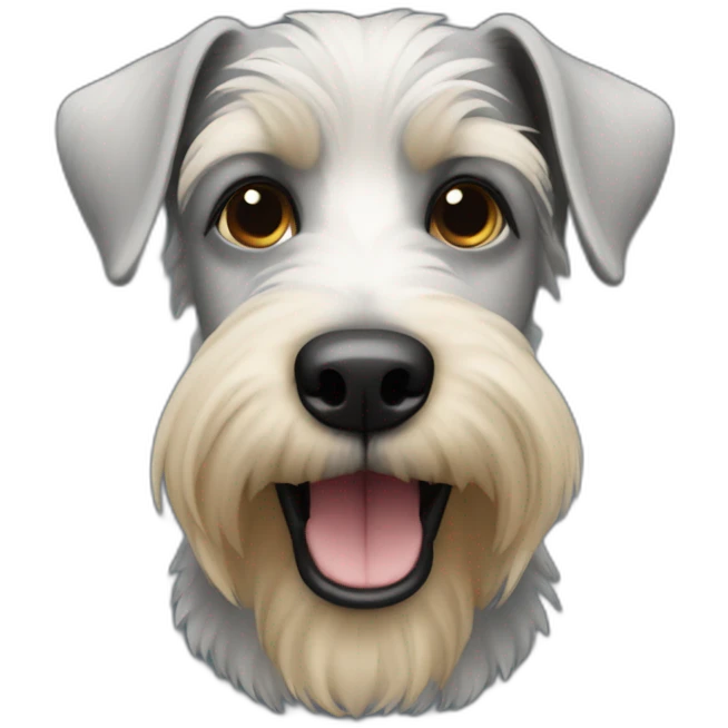 black mongrelized terrier emoji