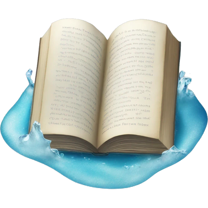 A book in the iced sea emoji