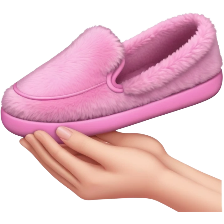 Slipper in a hand emoji