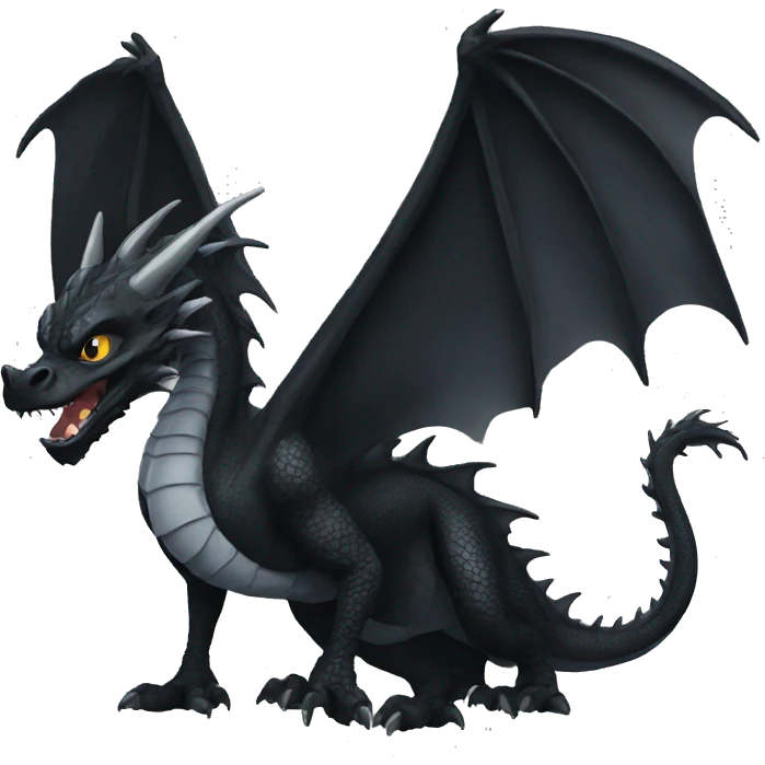 Black dragon  emoji
