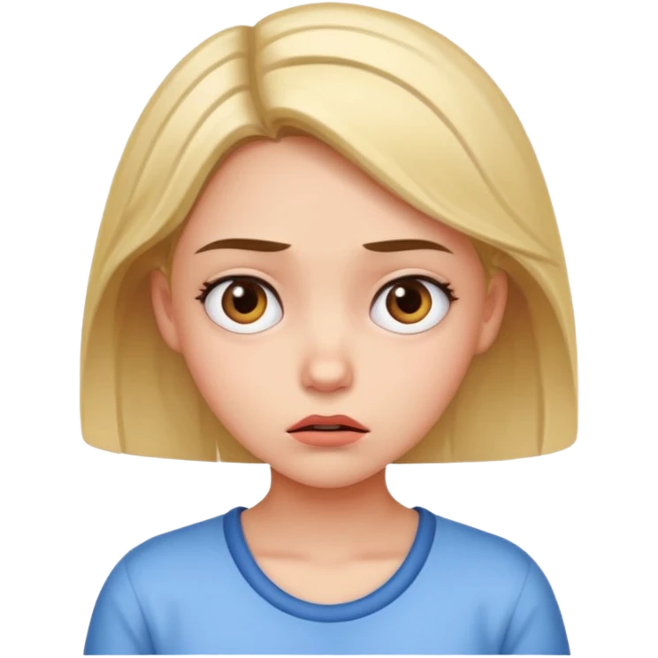 girl with puzzled expression emoji emoji