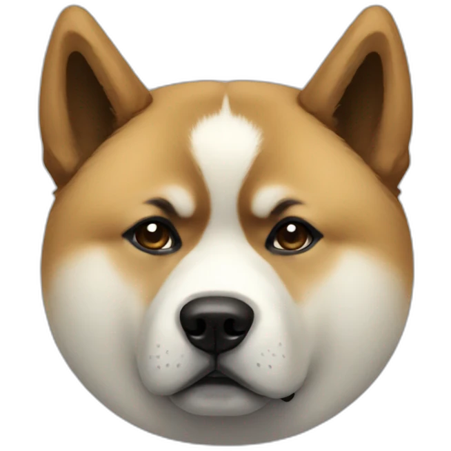 Akita sad emoji