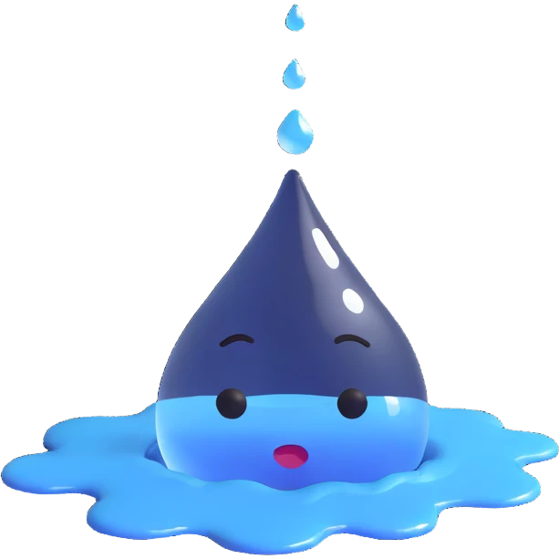 water droplet crying emoji