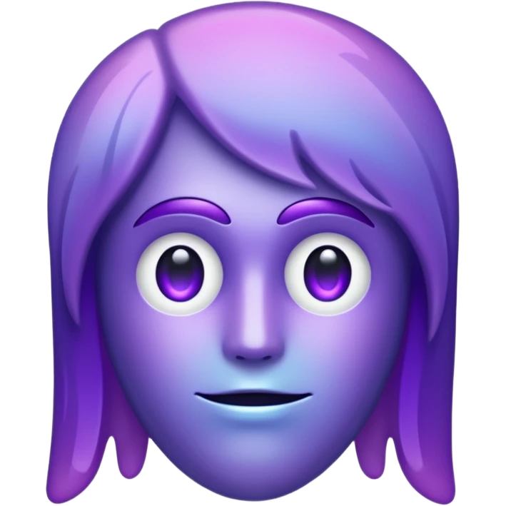 glitter cian and purple phantom emoji