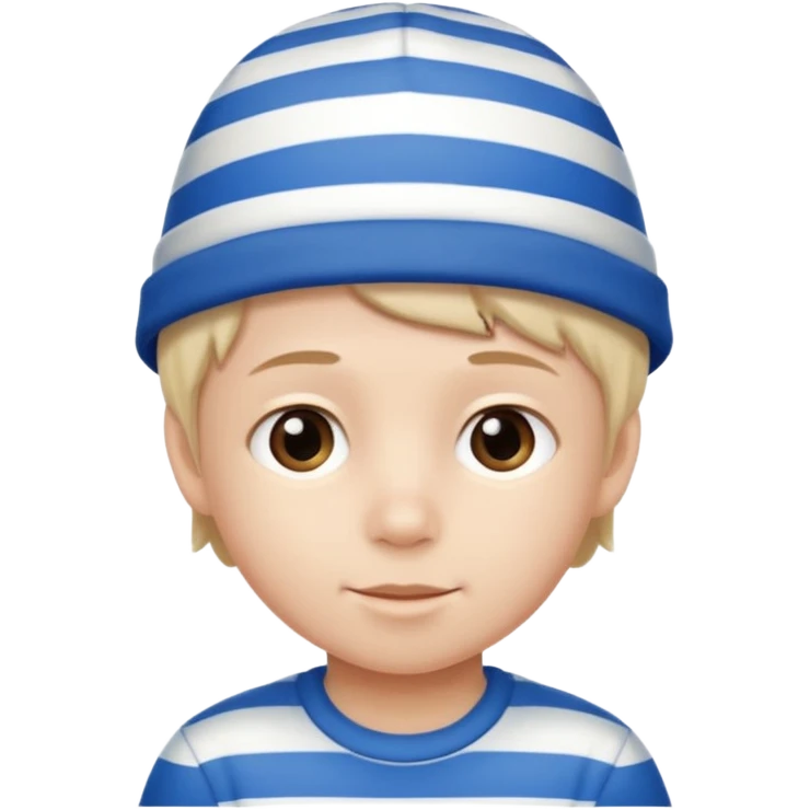 kid with blue and white hat emoji