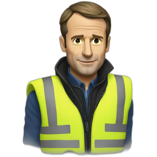 Macron yellow vest emoji