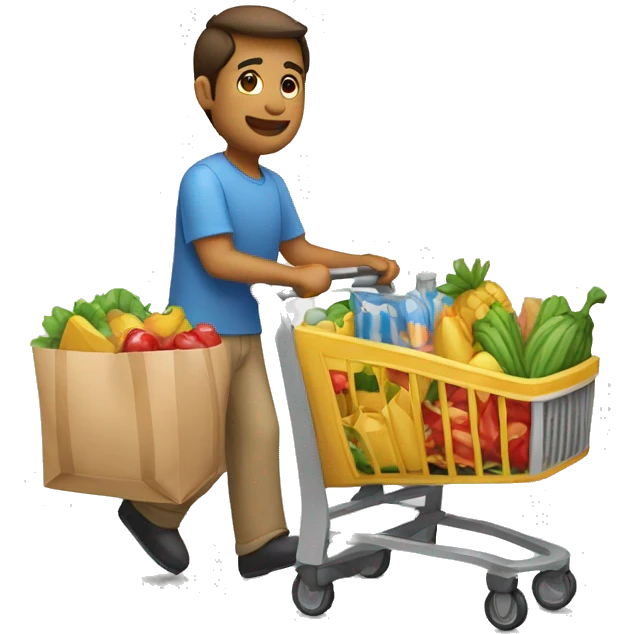 Gracias con carrito de compras emoji