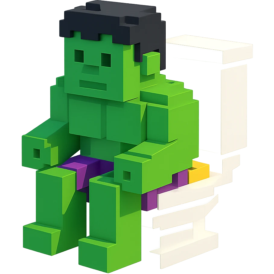 Hulk in Toilet  emoji