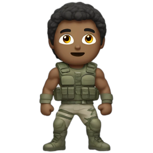 rocky movie guy in combat emoji