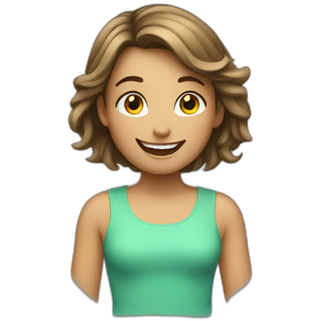 happy girl emoji