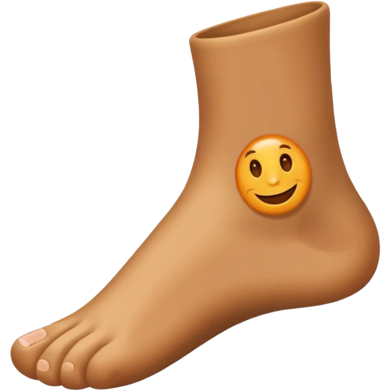 foot smiling emoji