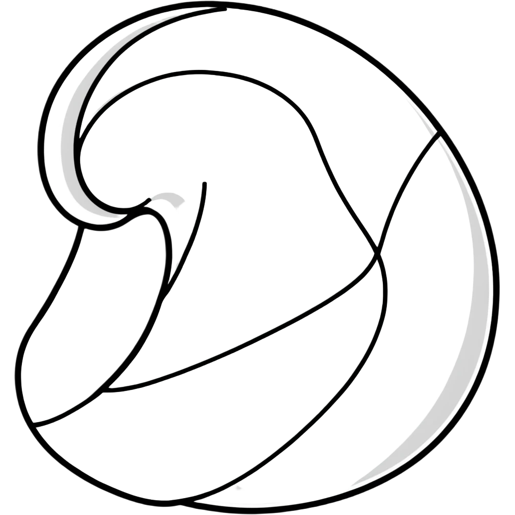curvy stylish white X emoji