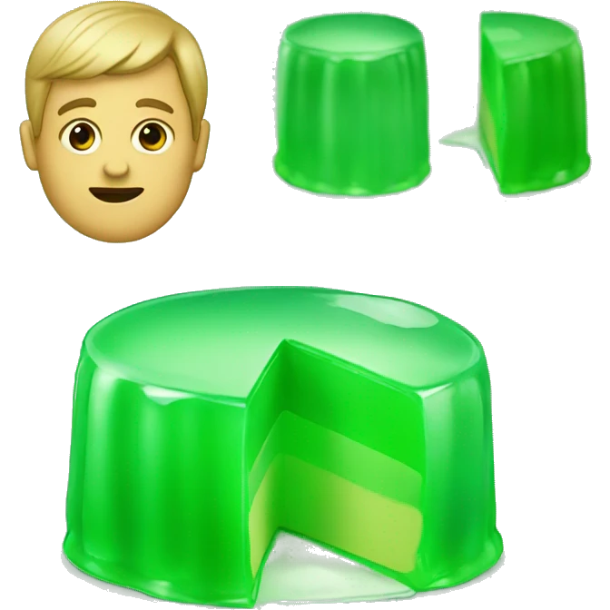 Jello green emoji