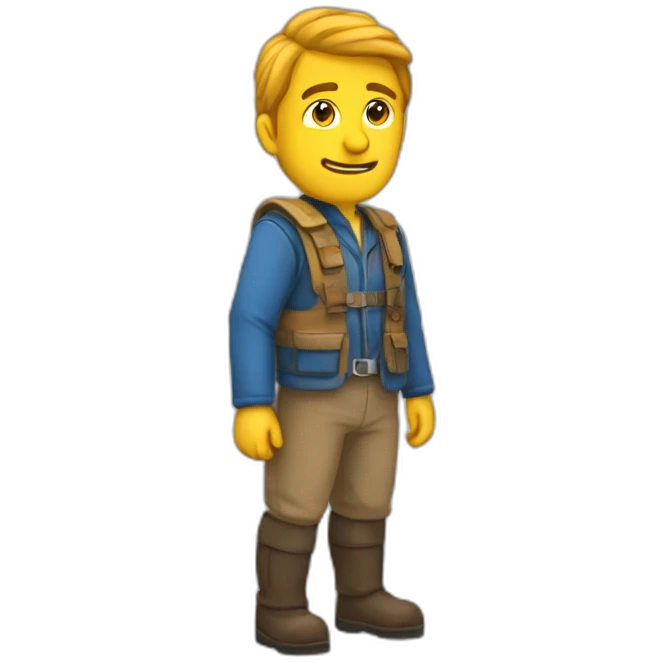 One man hight hills stand emoji