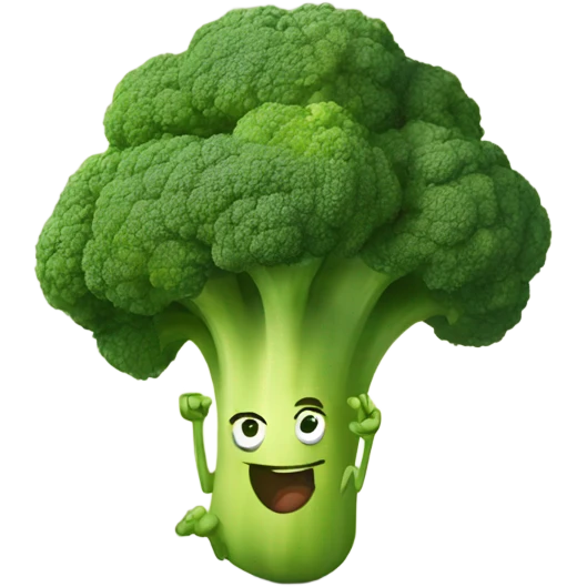 sprinting broccoli joyfully  emoji