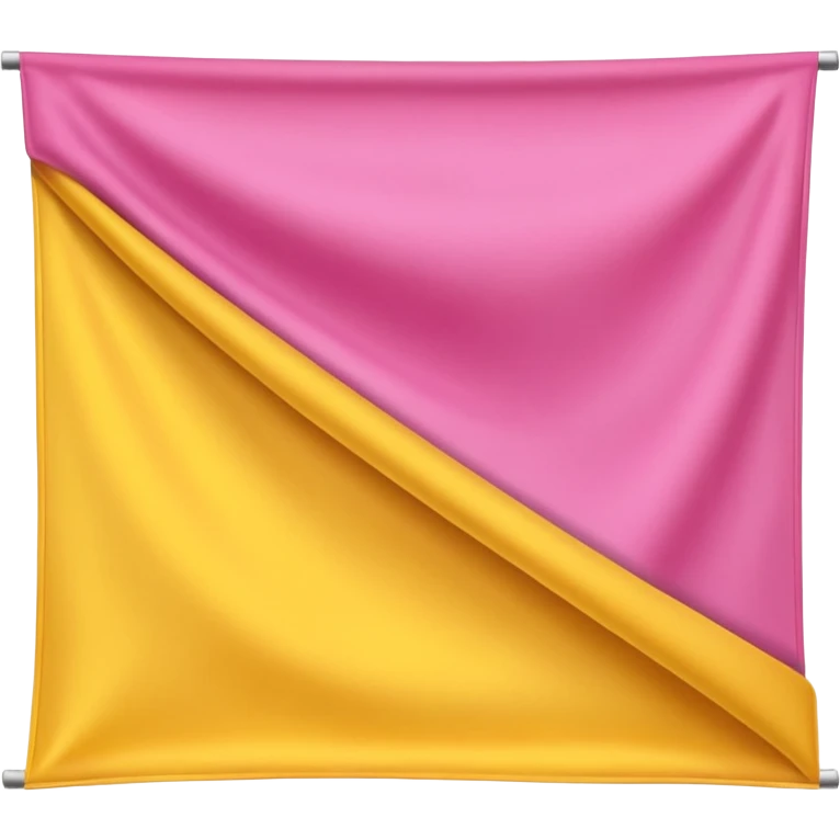 Pink, yellow, and white horizontal banner emoji