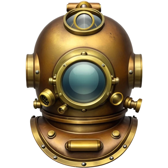 The helmet of a diving suit emoji