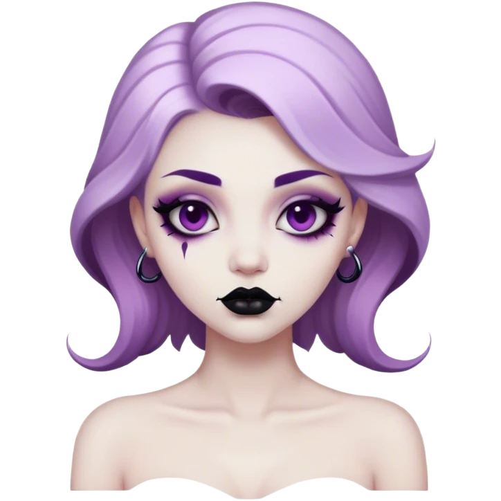 goth siren emoji