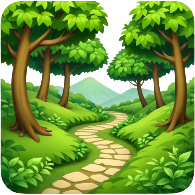 forest path
 emoji