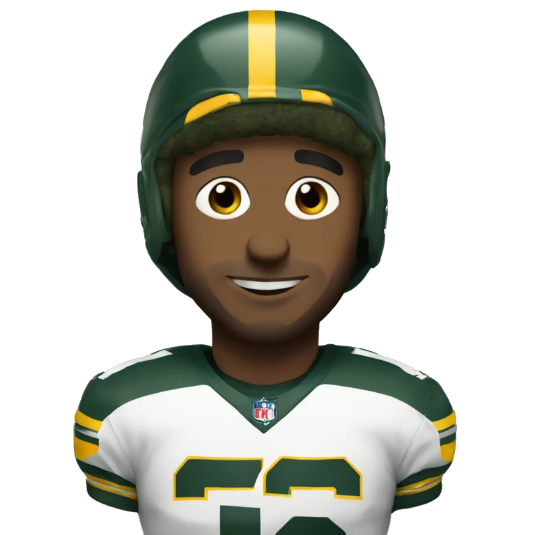Me in a Packer uniform emoji