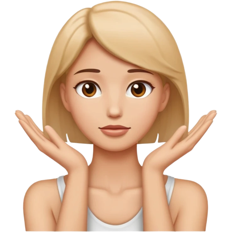 hands on neck emoji