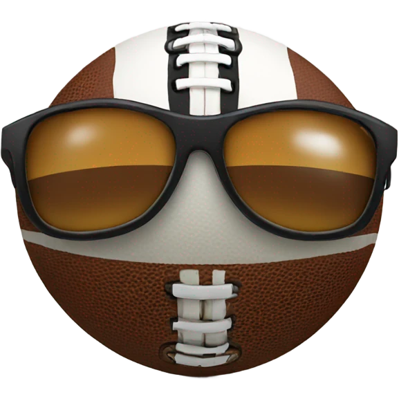 Football with sunglasses  emoji