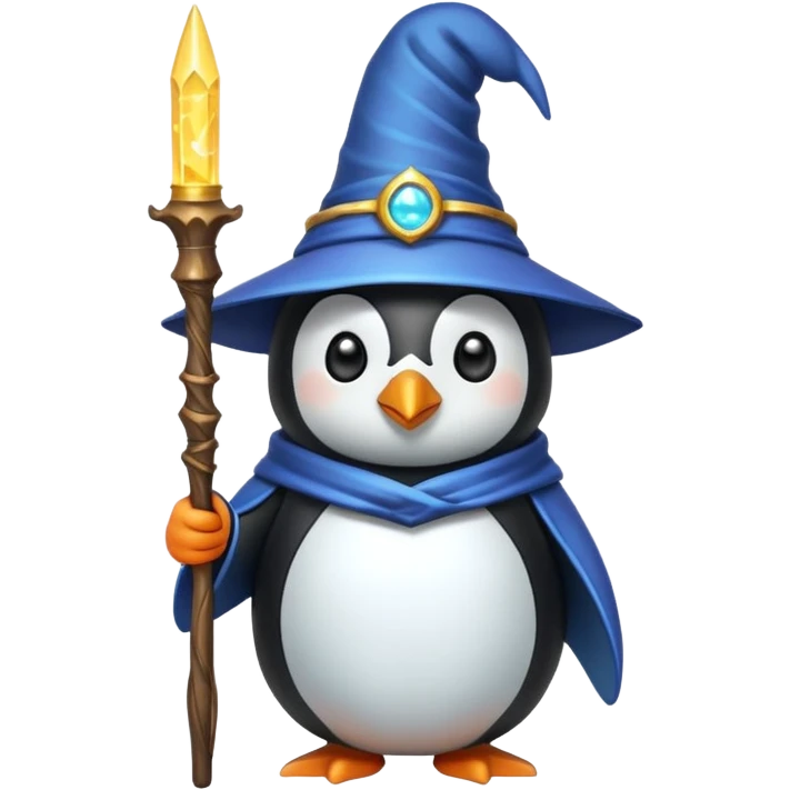 Penguin Wizard emoji