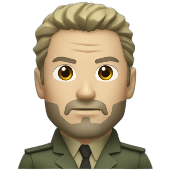 Big Boss from metal gear emoji