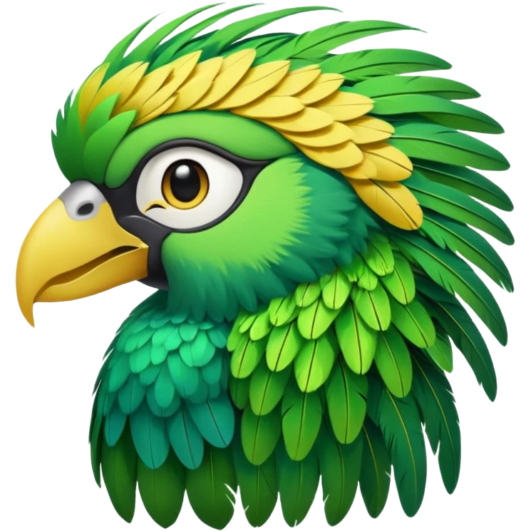 Arara verde emoji
