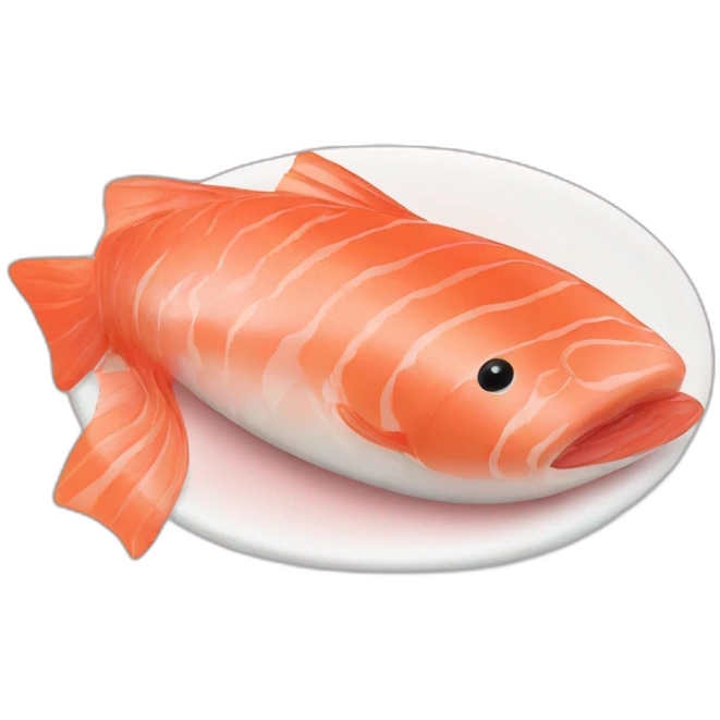 Saumon kawaii emoji