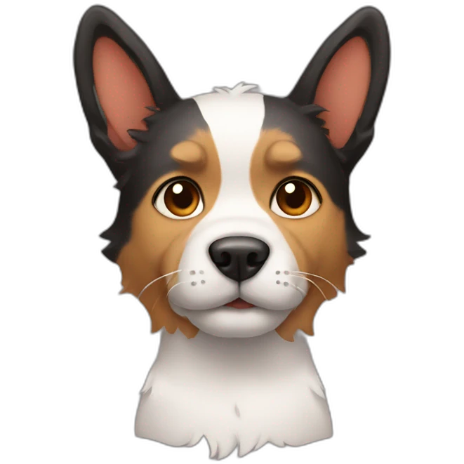Dog with cat ears emoji