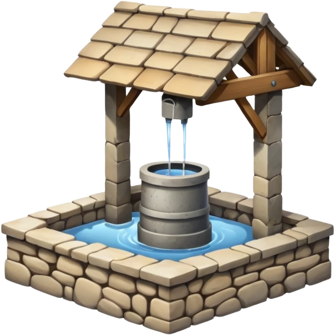 a water well - simple, no roof emoji