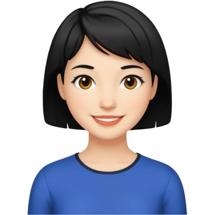 erin black short hair emoji