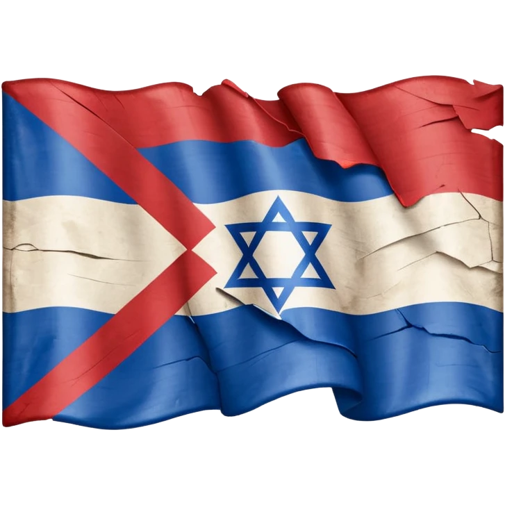 Crossed out Israel flag emoji