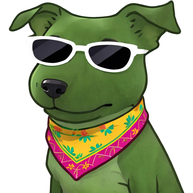 Dog with sunglasses  emoji