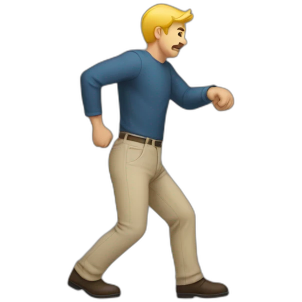 Men bending emoji