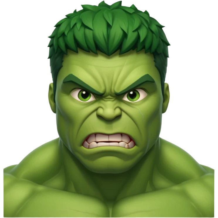 hulk comic book face only emoji