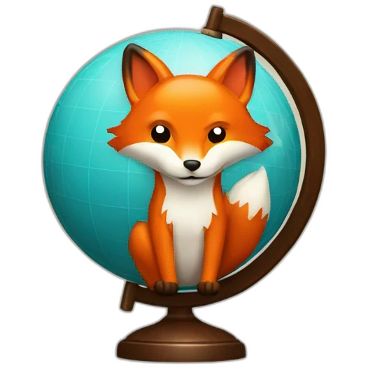 fox globe emoji