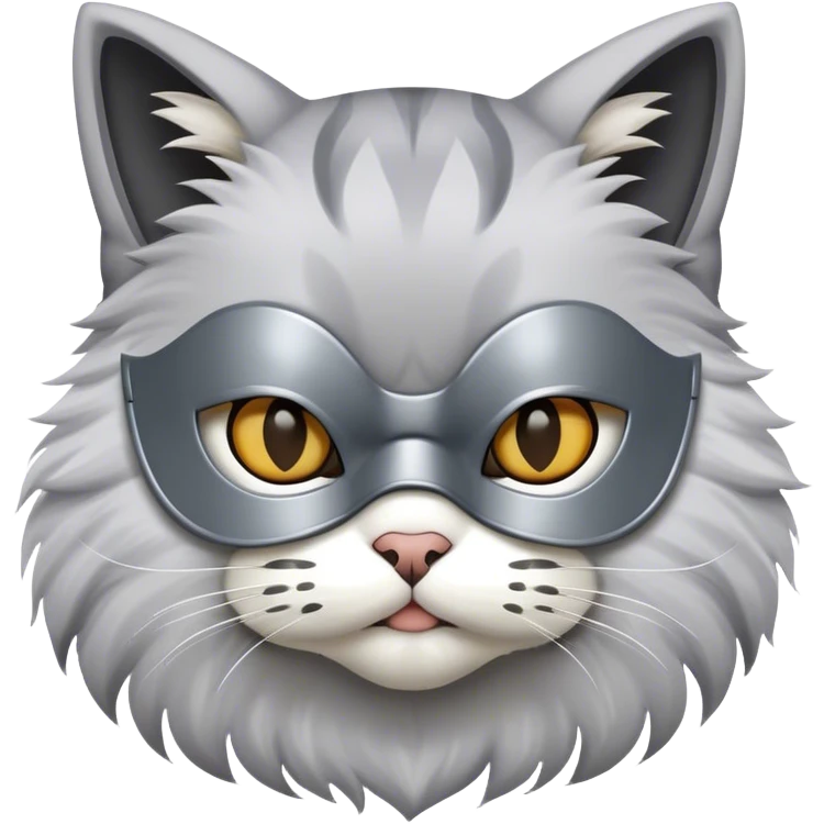 Cat wearing a mask emoji