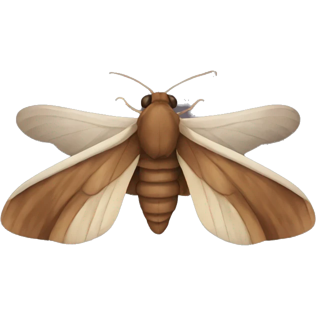 Death brown moth emoji