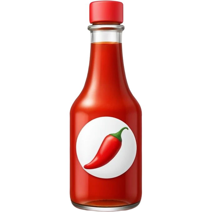 Hot chili sauce bottle emoji